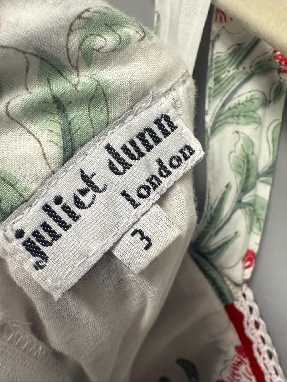 Juliet Dunn Sash Bow Back Midi Dress Japanese Flower - Picture 6 of 7